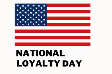 National Loyalty Day. May 1. Holiday concept. Template for background, banner, card, poster with text illustration.