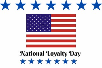 National Loyalty Day. May 1. Holiday concept. Template for background, banner, card, poster with text inscription illustration.
