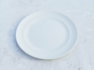 empty white plate