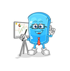 ski board marketing character. cartoon mascot vector