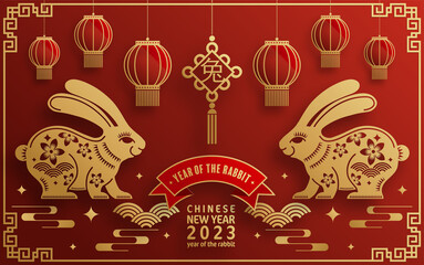 Happy chinese new year 2023 year of the rabbit