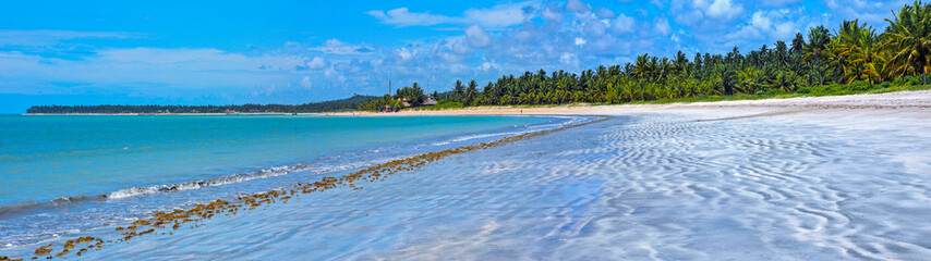 Angra de Ipioca Beach, a win beach and touristic hot spot at  South Litoral of Alagoas State....