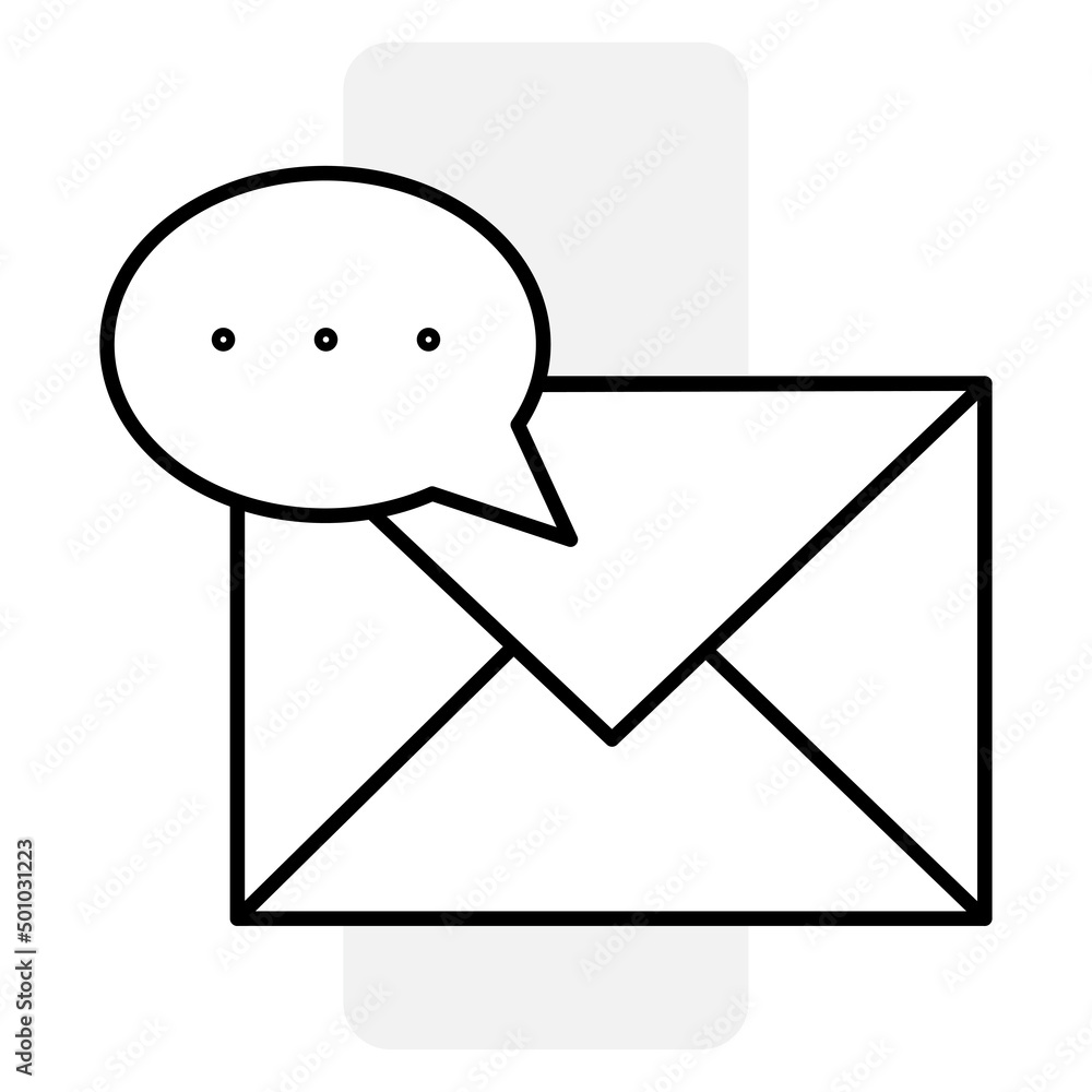 Poster envelope message icon. new message concept. icon for web design. vector illustration. stock image.