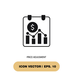 price adjusment icons  symbol vector elements for infographic web
