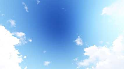 Blue sky and cloud. 3D illustration. 3D rendering.