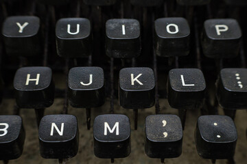 old typewriter keys