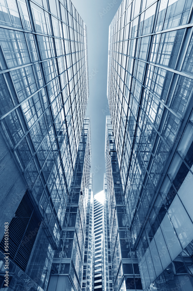 Poster exterior of modern building. architecture abstract background