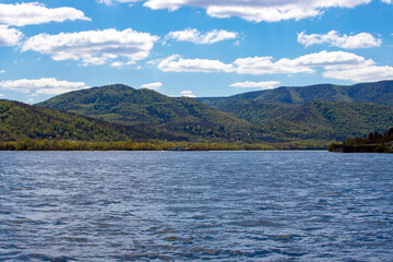 Landscape with the Danube seen from the Visegrad citadel - Hungary