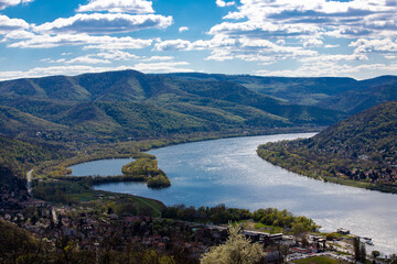  landscape with the Danube in the Visegrad area - Hungary