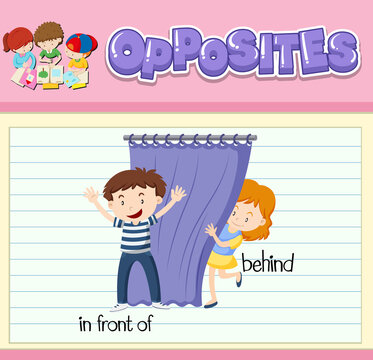 Opposite words with pictures for kids
