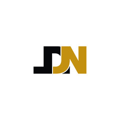 LDN letter monogram logo design vector