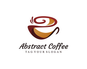 Abstract coffee logo vector art