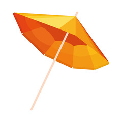 yellow beach umbrella