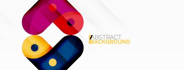 Creative geometric wallpaper. Trendy minimal abstract background. Techno business template for wallpaper, banner, background or landing