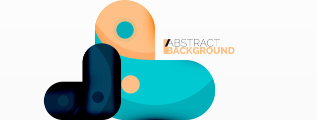 Creative geometric wallpaper. Trendy minimal abstract background. Techno business template for wallpaper, banner, background or landing