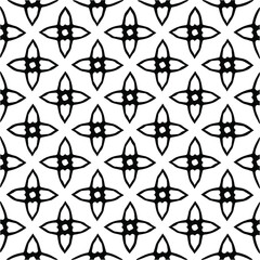 Vector monochrome pattern, Abstract texture for fabric print, card, table cloth, furniture, banner, cover, invitation, decoration, wrapping.seamless repeating pattern.Black and 
white color.