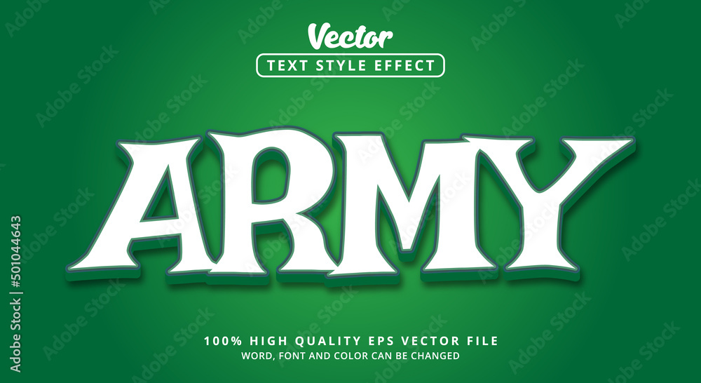 Poster editable text effect, animal text with layered style and color green style