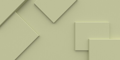 Abstract 3d architectural painted wall with cubes for branding and product presentation