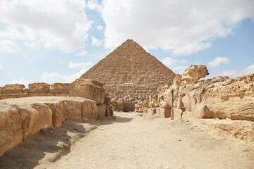 The Pyramid of Menkaure at Giza, Egypt