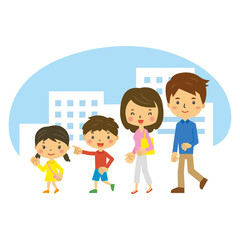 人物　イラスト　二頭身