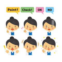 人物　イラスト　二頭身