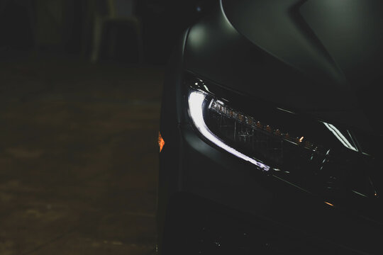 Black Car Headlights