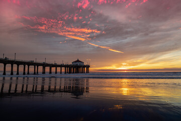 Manhattan Beach California Sunset