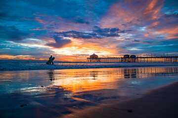 Sunset Huntington Beach California