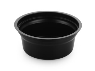 plastic empty bowl on white background
