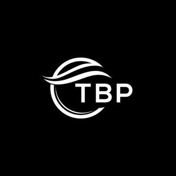TBP letter logo design on black background. TBP  creative initials letter logo concept. TBP letter design.