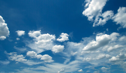 Blue sky background