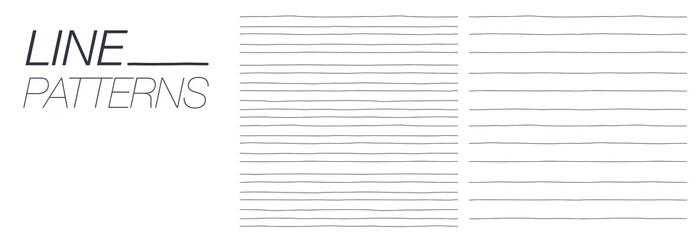 Simple raw line seamless pattern. Hand drawn stripe monochrome vector design.