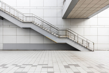 Modern metal stairs 