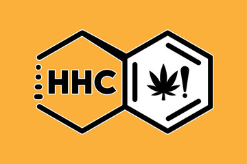 HHC THC Warning Icon For Labels