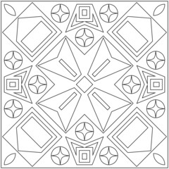 Geometric Coloring Page M_2204090