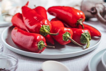 Spread called Ajvar from red peppers and eggplants