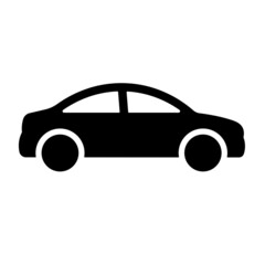 Automobile. monochrome icon on white background