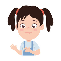 happy little girl smiling