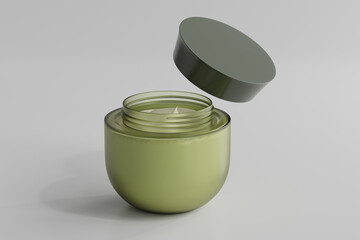 Glass Cosmetic Jar