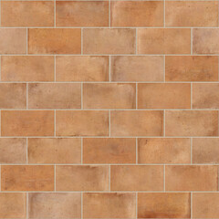 Cotto bricks wall texture background, vintage bacdrop