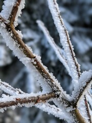 frost on branches