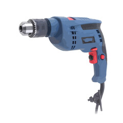 3d  electric drill on white background