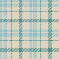Plaid seamless pattern. Check fabric texture. Vector textile print.