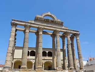 Fototapeta premium Templo de Diana - temple of Diana in merida, Extremadura - Spain 