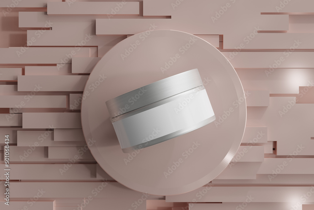 Sticker Aluminum Cosmetic Container