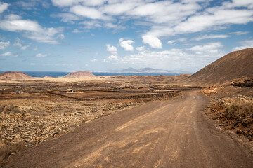 Fototapeta na wymiar Landscapes of Fuerteventura, Spain.