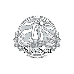 shiping logo consept vector illustration design