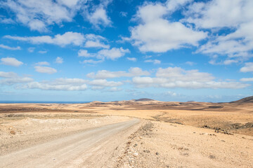 Landscapes of Fuerteventura, Spain.