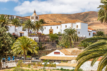 Church of Betancuria in Fuerteventura, Spain. - obrazy, fototapety, plakaty