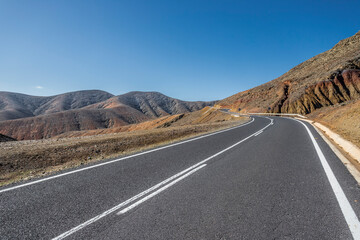 Landscapes of Fuerteventura, Spain.